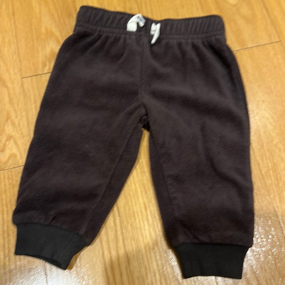 Carters baby boy fleece down pants size 3 mo